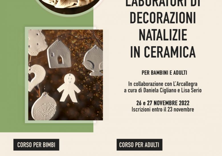 Creazione di decorazioni natalizie in ceramica